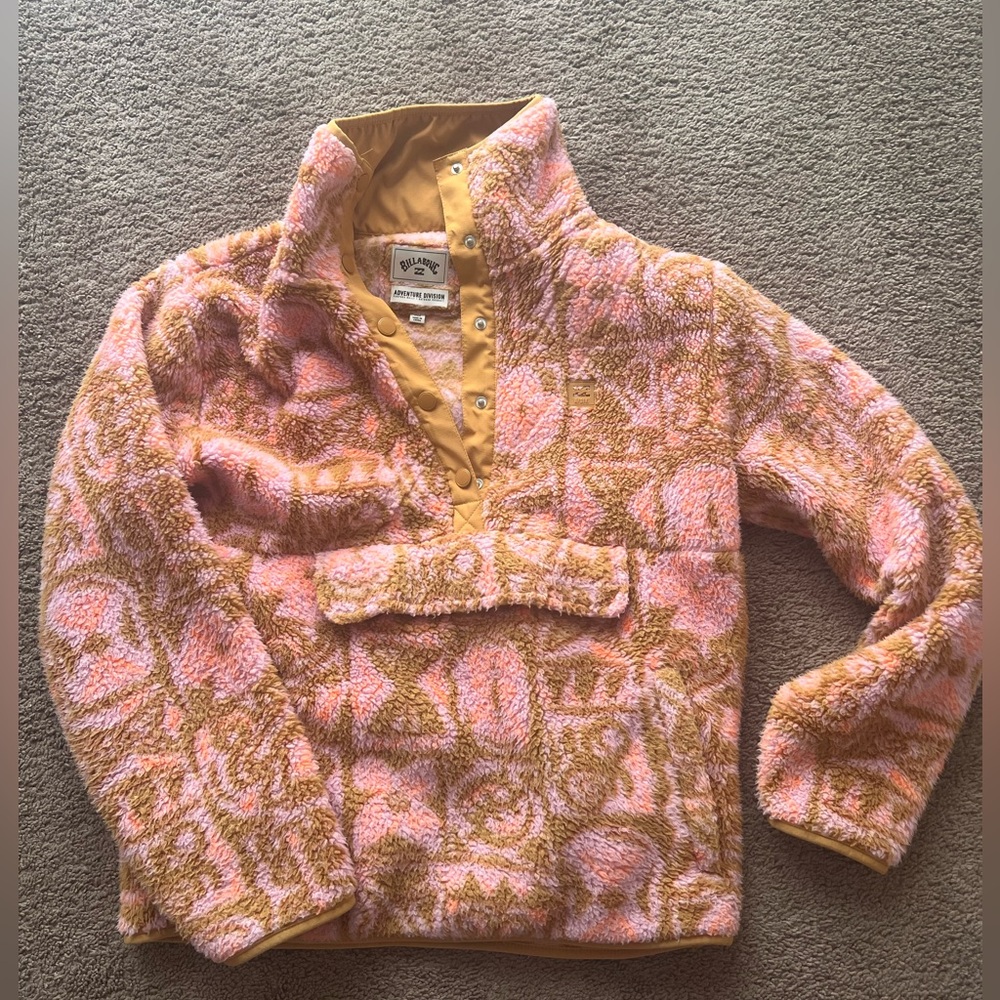 Billabong Mock neck fleece size medium